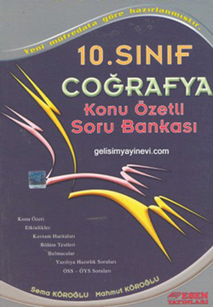 10. Sınıf Coğrafya Konu Özetli Soru Bankası