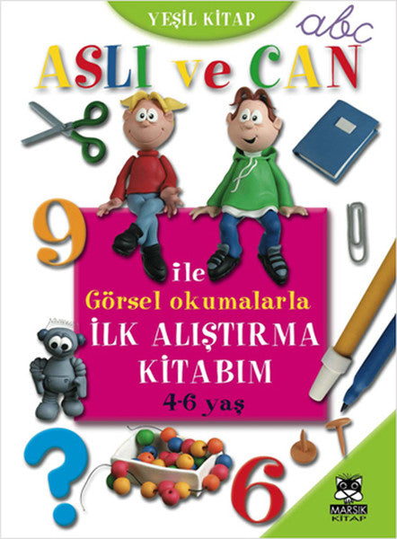 Aslı ve Can ile Görsel Okumalarla İlk Alıştırma Kitabım - Yeşil Kitap