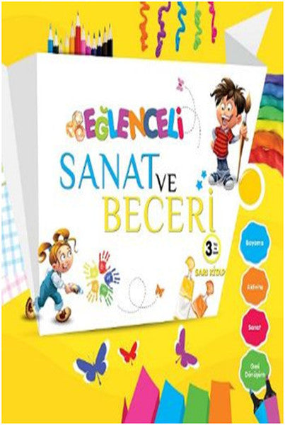 Eğlenceli Sanat ve Beceri Sarı Kitap 3 Yaş