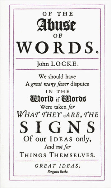 Of the Abuse of Words