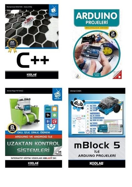 Projeler ve Arduino Eğitim Seti-4 Kitap Takım