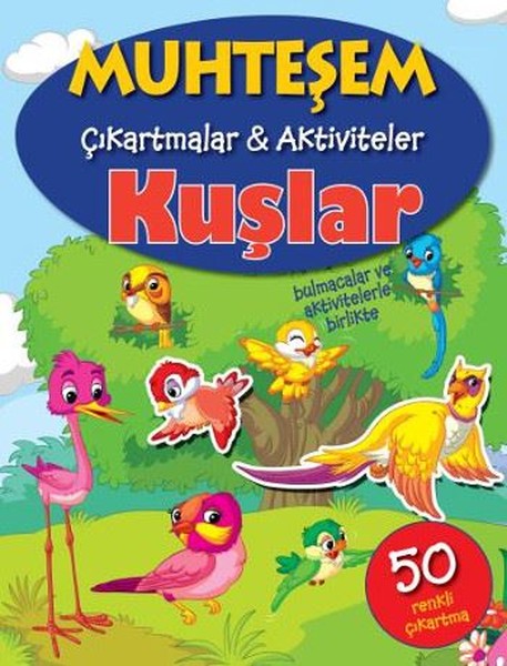 Muhteşem Çıkartmalar Aktiviteler-Kuşlar