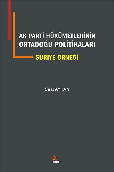 AK Parti Hükümetlerinin Ortadoğu Politikaları Suriye Örneği