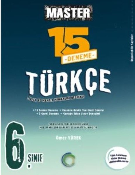 6. Sınıf Master 15 Türkçe Denemesi