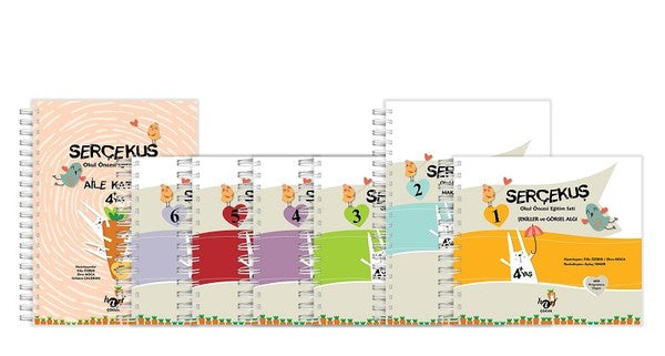 Serçekuş Okul Öncesi Eğitim Seti-7 Kitap Takım