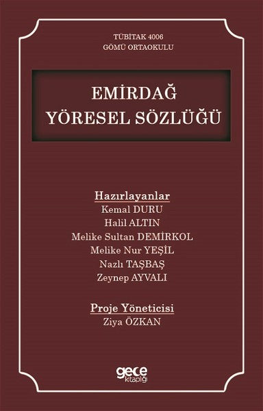 Emirdağ Yöresel Sözlüğü