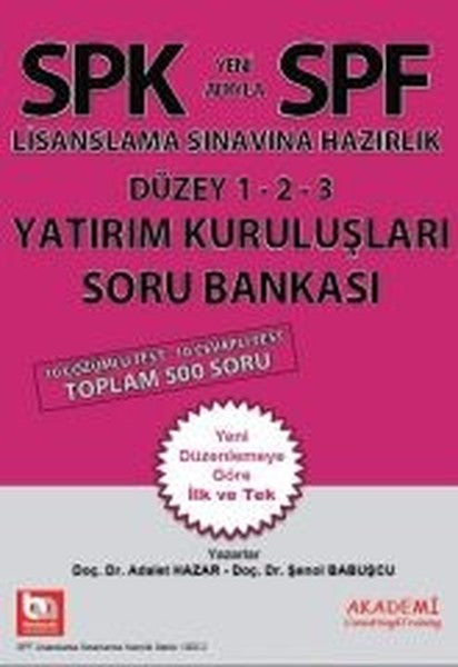 SPK Yatırım Kuruluşları Soru Bankası