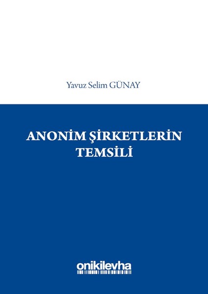 Anonim Şirketlerin Temsili
