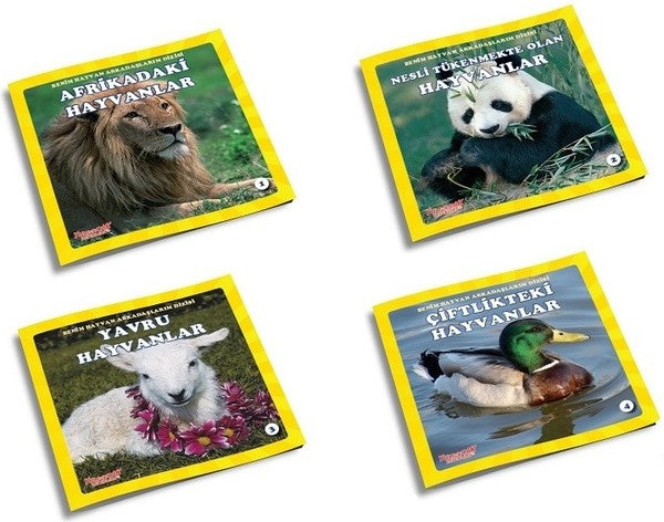 Benim Hayvan Arkadaşlarım-4 Kitap Takım