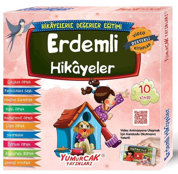 Erdemli Hikayeler Seti-10 Kitap Takım Kutulu