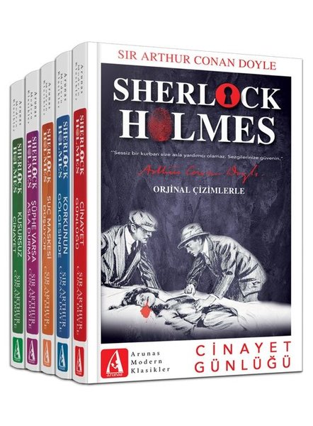 Sherlock Holmes Bütün Hikayeler Set-5 Kitap Takım