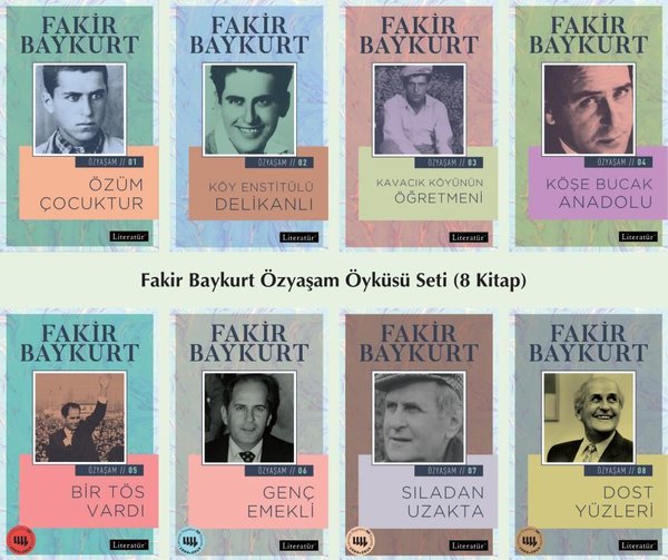 Fakir Baykurt Özyaşam Öyküsü Seti-8 Kitap Takım