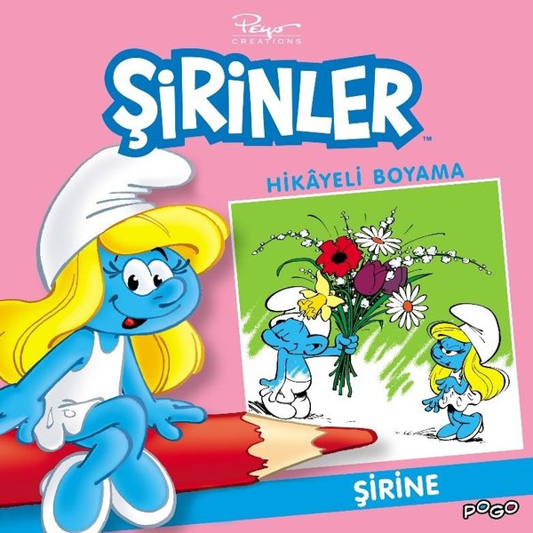 Şirine-Şirinler Hikayeli Boyama
