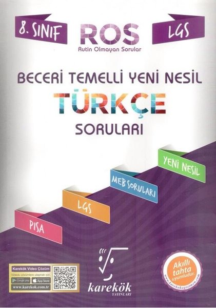 8.Sınıf Beceri Temelli Yeni Nesil Türkçe Soruları ROS