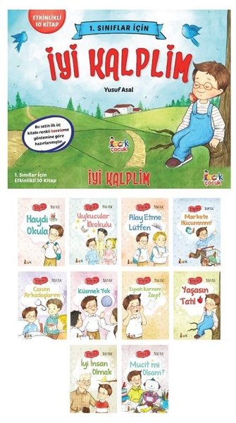 İyi Kalplim-İlk Okuma Seti-1.Sınıflar İçin Etkinlikli 10 Kitap Takım