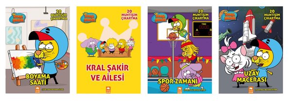 Kral Şakir Boyama Seti-4 Kitap Takım