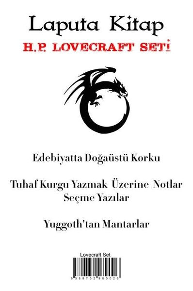 H. P. Lovecraft Seti - 3 Kitap Takım
