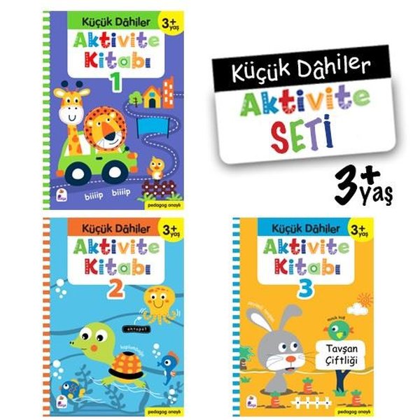 Küçük Dahiler Aktivite Seti 3+Yaş - 3 Kitap Takım