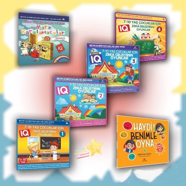 Çocuklar İçin Akıl ve Mantık Oyunları Seti - 6 Kitap Takım