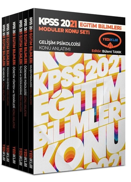2021 KPSS Eğitim Bilimleri Konu Anlatımlı Modüler Set - 6 Kitap Takım