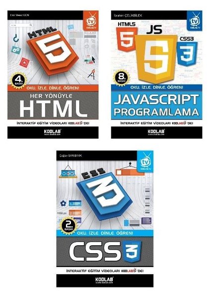 Web Programlama Seti - 3 Kitap Takım