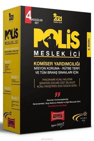 2021 Polis Meslek İçi Sınavlarına Hazırlık Konu Anlatımlı Modüler Set 8. Baskı