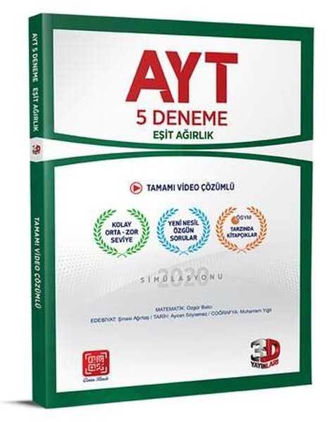 AYT Esit Agirlik 5 Li Paket Deneme