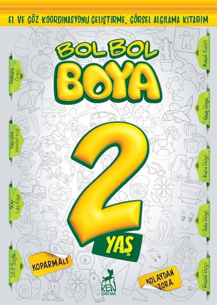 Bol Bol Boya 2 Yaş - Boyama Kitabı