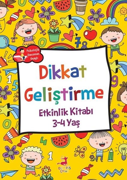 Dikkat Geliştirme Etkinlik Kitabı 3 - 4 Yaş