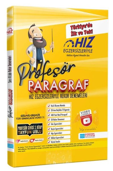 Profesör Paragraf - Hız Egzersizleriyle Rekor Denemeler Video Çözümlü