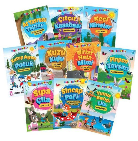 Mini Masallar 5 Seti - 10 Kitap Takım