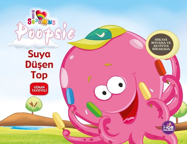 Suya Düşen Top - Hikaye Boyama ve Aktivite Bir Arada
