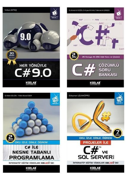 C# Eğitim Seti 2 - 4 Kitap Takım