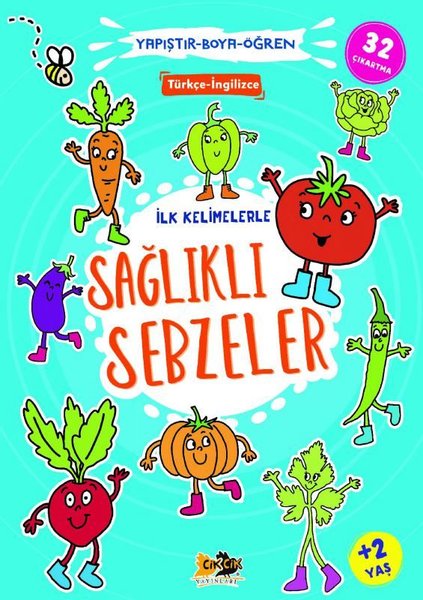 İlk Kelimelerle Sağlıklı Sebzeler - Yapıştır Boya Öğren