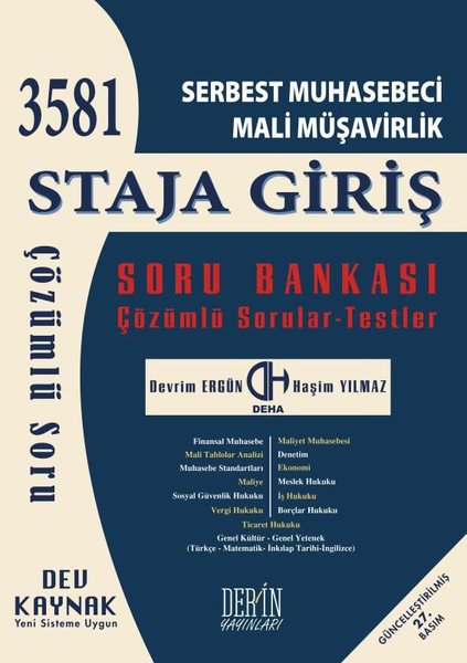 SMMM Staja Giriş Çözümlü Soru Bankası