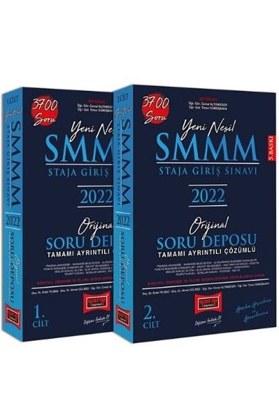 2022 SMMM Staja Giriş Sınavı Tamamı Ayrıntılı Çözümlü Orijinal Soru Deposu Seti - 2 Kitap Takım