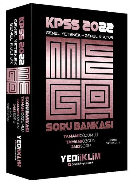 2022 KPSS Genel Yetenek Genel Kültür Mega Tamamı Çözümlü Soru Bankası