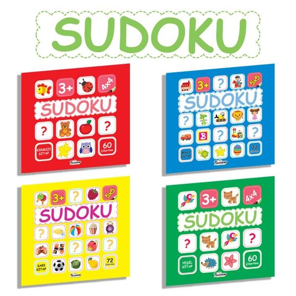 Çocuklar İçin Sudoku Seti - 4 Kitap Takım