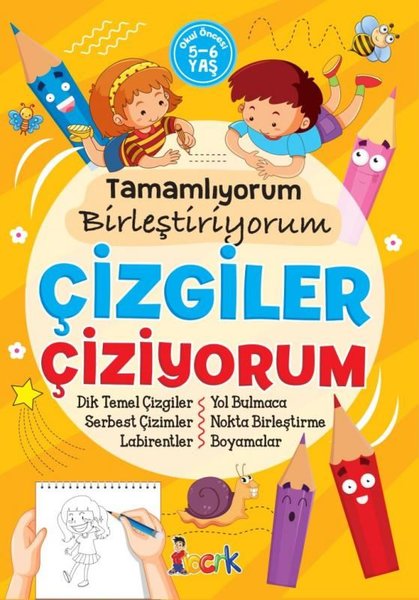 Tamamlıyorum Birleştiriyorum - Çizgiler Çiziyorum
