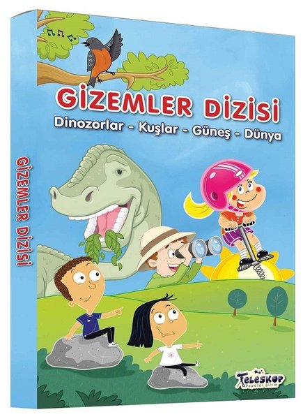 Gizemler Dizisi - 4 Kitap Takım Dinozorlar Kuşlar Güneş Dünya