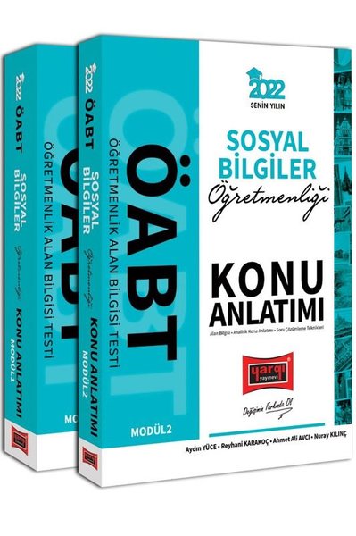 2022 ÖABT Sosyal Bilgiler Öğretmenliği Konu Anlatımı Seti - 2 Kitap Takım