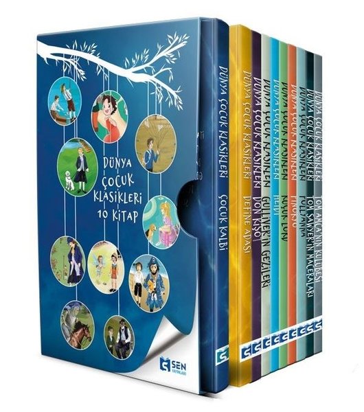 Dünya Çocuk Klasikleri Seti - 10 Kitap Kutulu