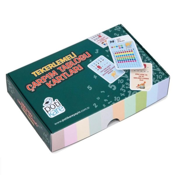 Tekerlemeli Çarpım Tablosu Kartları