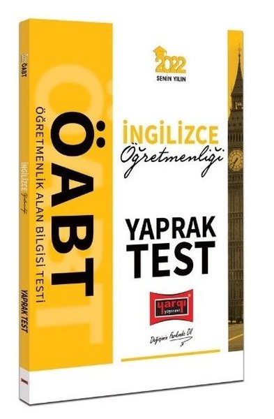 2022 ÖABT İngilizce Öğretmenliği Yaprak Test