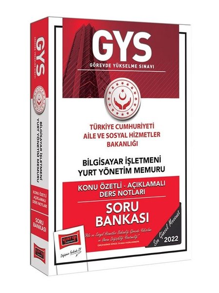 2022 T.C. Aile ve Sosyal Hizmetler Bakanlığı GYS Bilgisayar İşletmeni-Yurt Yönetim Memuru Konu Özetl