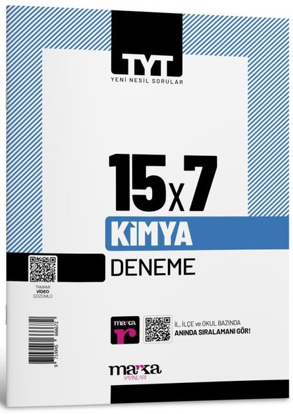 2025 TYT Kimya 15 Deneme Tamamı Video Çözümlü