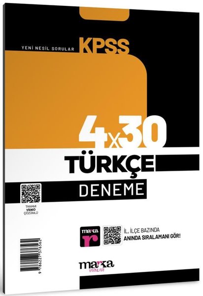 2025 KPSS Türkçe 4x30 Deneme Tamamı Video Çözümlü