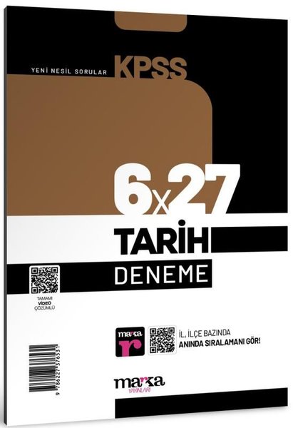 2025 KPSS Tarih 6x27 Deneme Tamamı Video Çözümlü