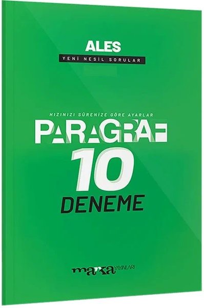 2023 ALES Paragraf Yeni Nesil 10 Deneme