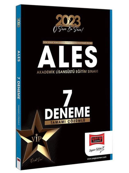 2023 ALES Tamamı Çözümlü 7 Deneme